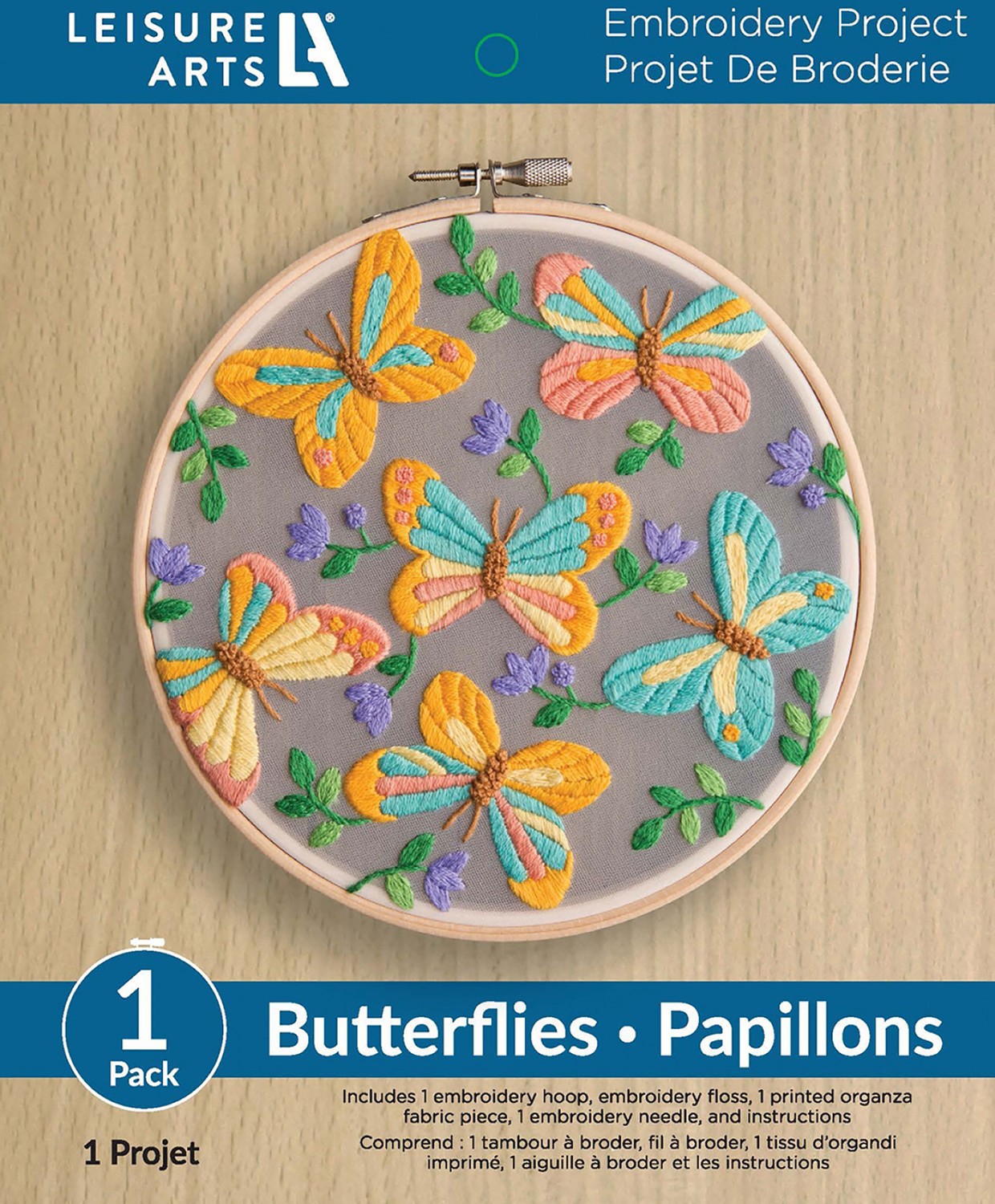 Org Butterfly 6in Embroidery Kit